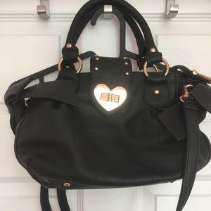 Girly black handbag